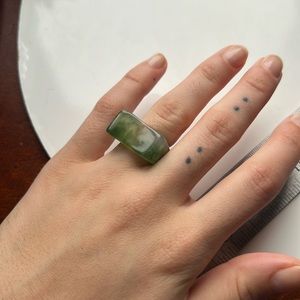 Artsy Green Ring